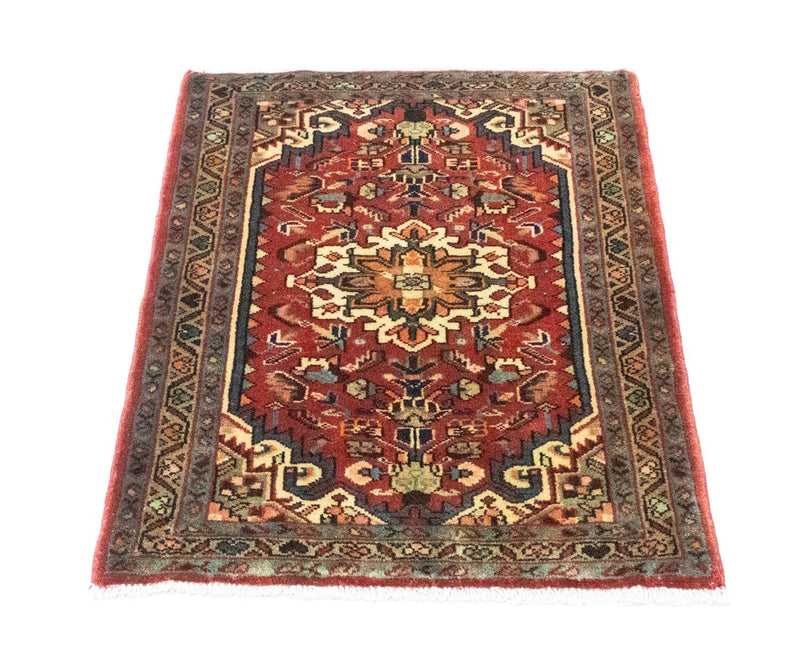 Persisk teppe - Nomadisk - 80 x 65 cm - rød