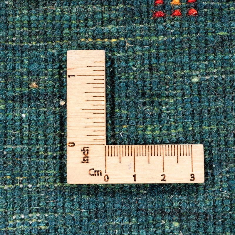 Gabbeh teppe - Loribaft persisk teppe - 144 x 84 cm - grønn