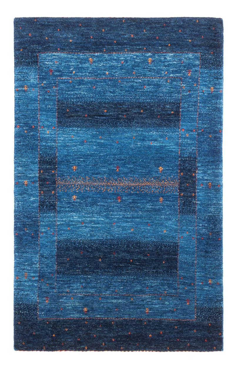 Gabbeh teppe - Loribaft persisk teppe - 129 x 85 cm - blå