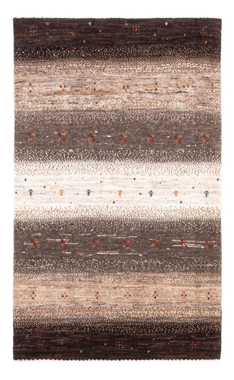 Loribaft Teppe 82x127cm - Perserteppich Wollteppich - grå