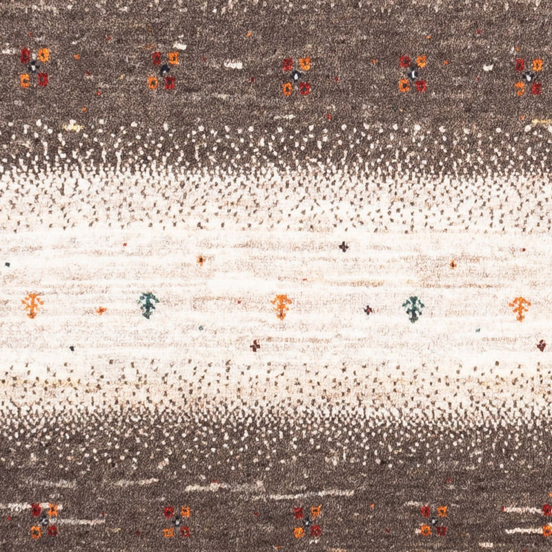 Loribaft Teppe 82x127cm - Perserteppich Wollteppich - grå