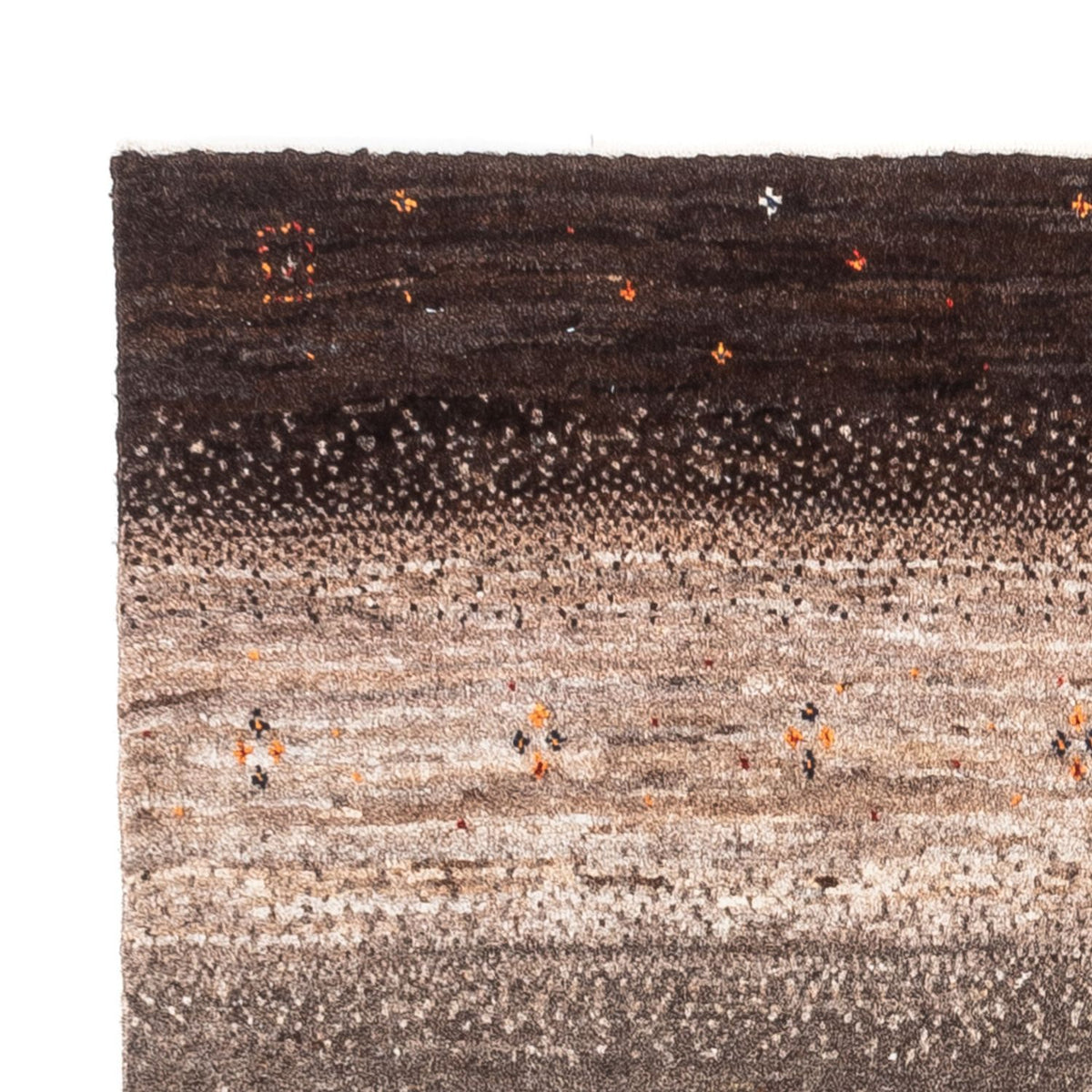 Loribaft Teppe 82x127cm - Perserteppich Wollteppich - grå