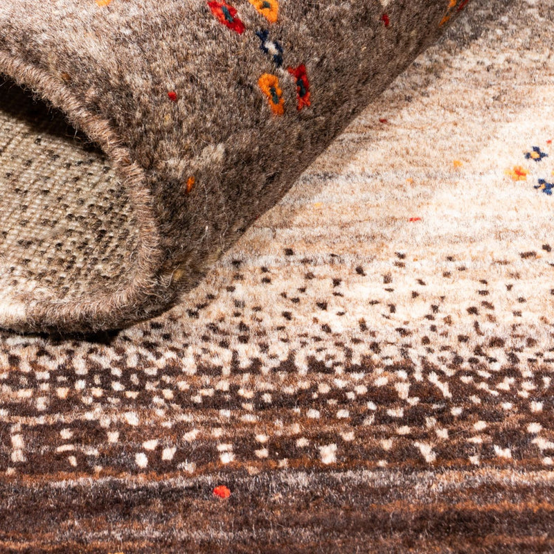 Loribaft Teppe 82x127cm - Perserteppich Wollteppich - grå