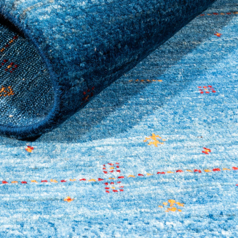 Gabbeh teppe - Loribaft persisk teppe - 131 x 85 cm - blå