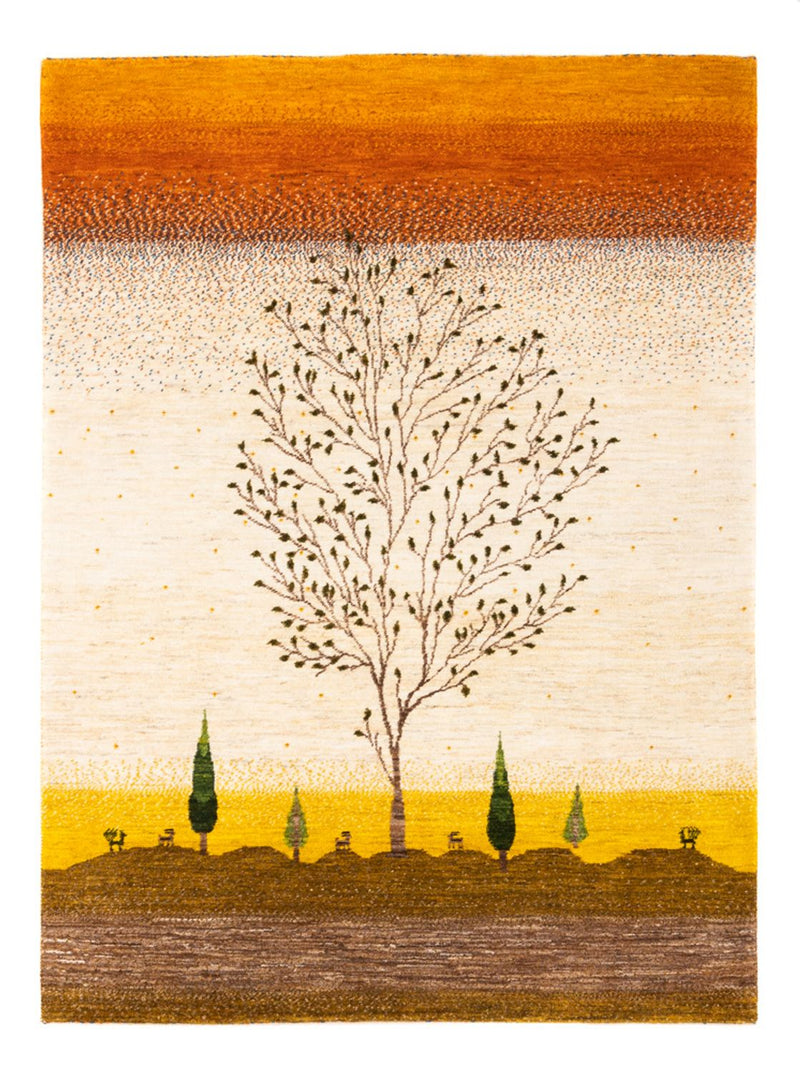 Loribaft Teppe 129x175cm - Perserteppich Wollteppich