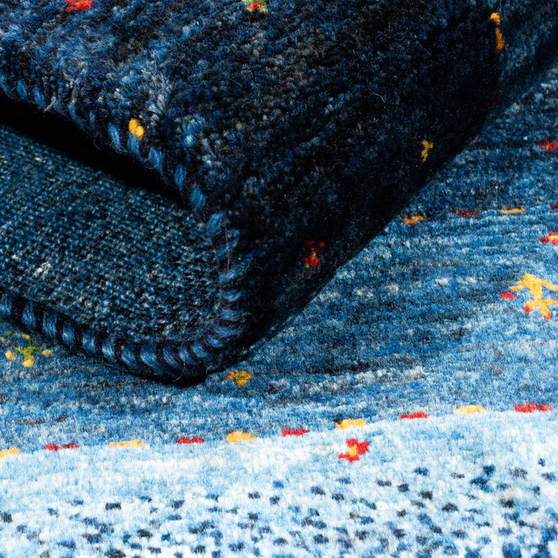 Gabbeh teppe - Loribaft persisk teppe - 148 x 98 cm - blå