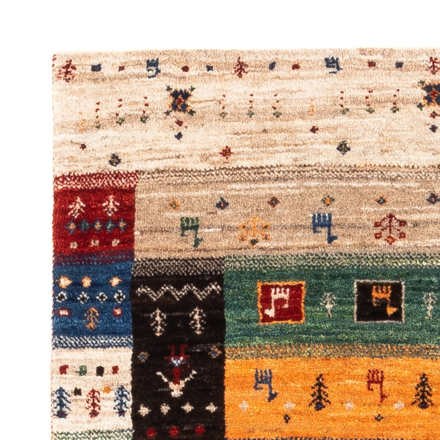 Loribaft Teppe 124x83cm - Perserteppich Wollteppich