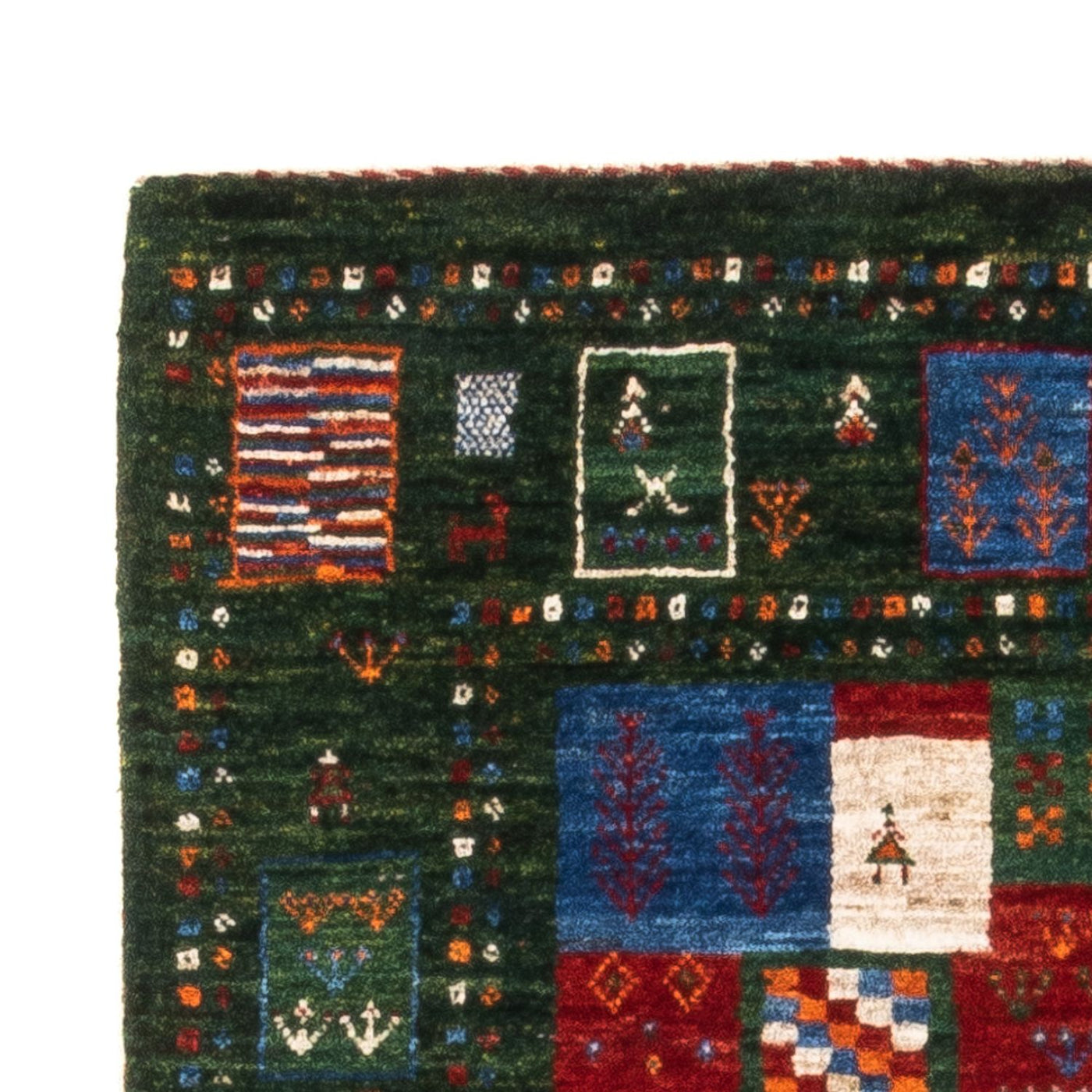 Loribaft Teppe 126x81cm - Perserteppich Wollteppich