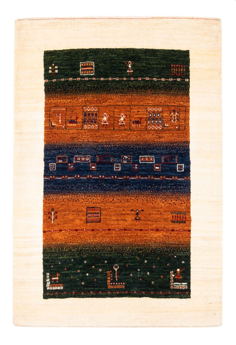 Loribaft Teppe 129x88cm - Perserteppich Wollteppich