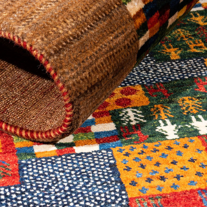 Gabbeh teppe - Loribaft persisk teppe - Royal - 134 x 88 cm - flerfarget