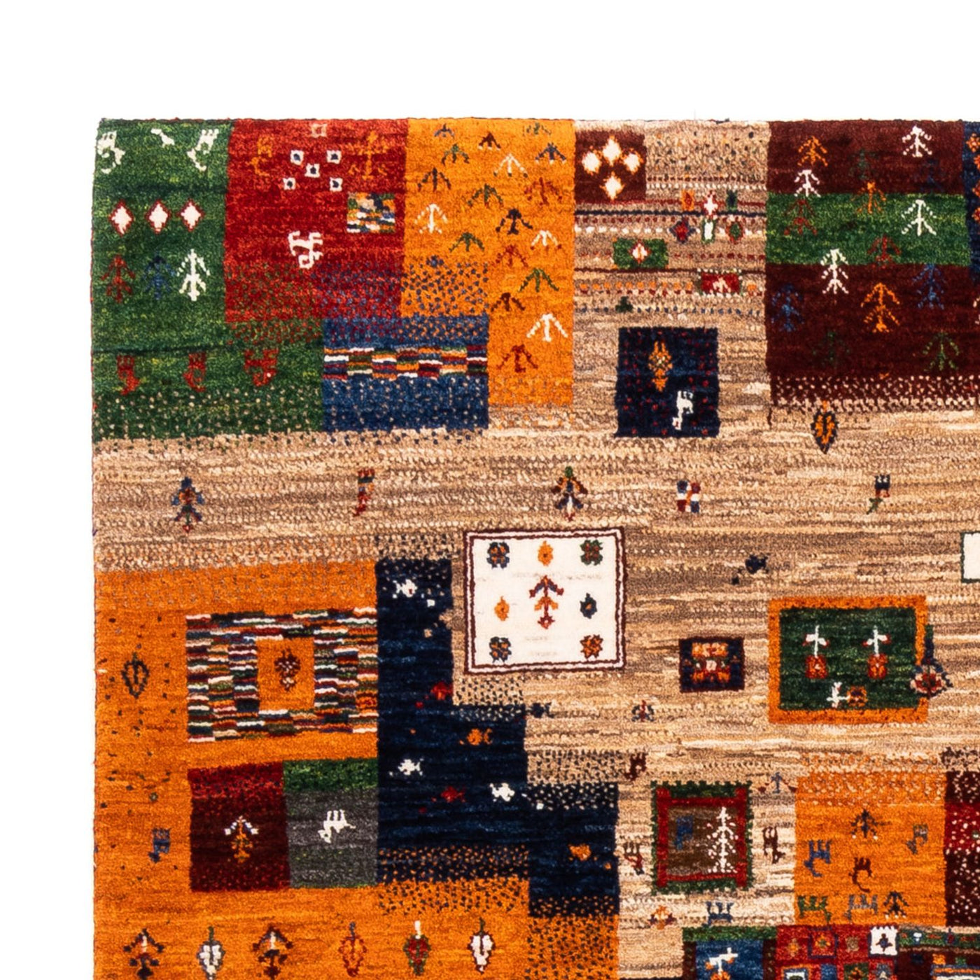 Loribaft Teppe 192x152cm - Perserteppich Wollteppich