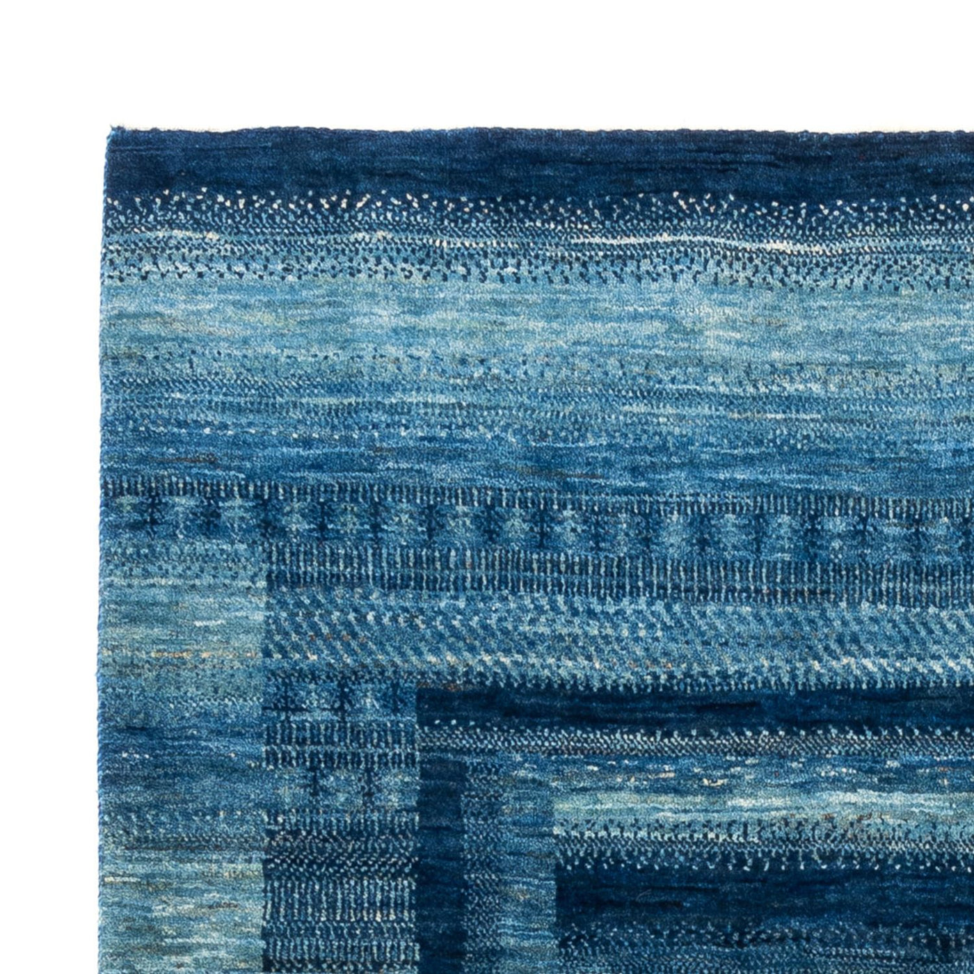 Gabbeh teppe - Loribaft persisk teppe - Royal - 198 x 158 cm - blå