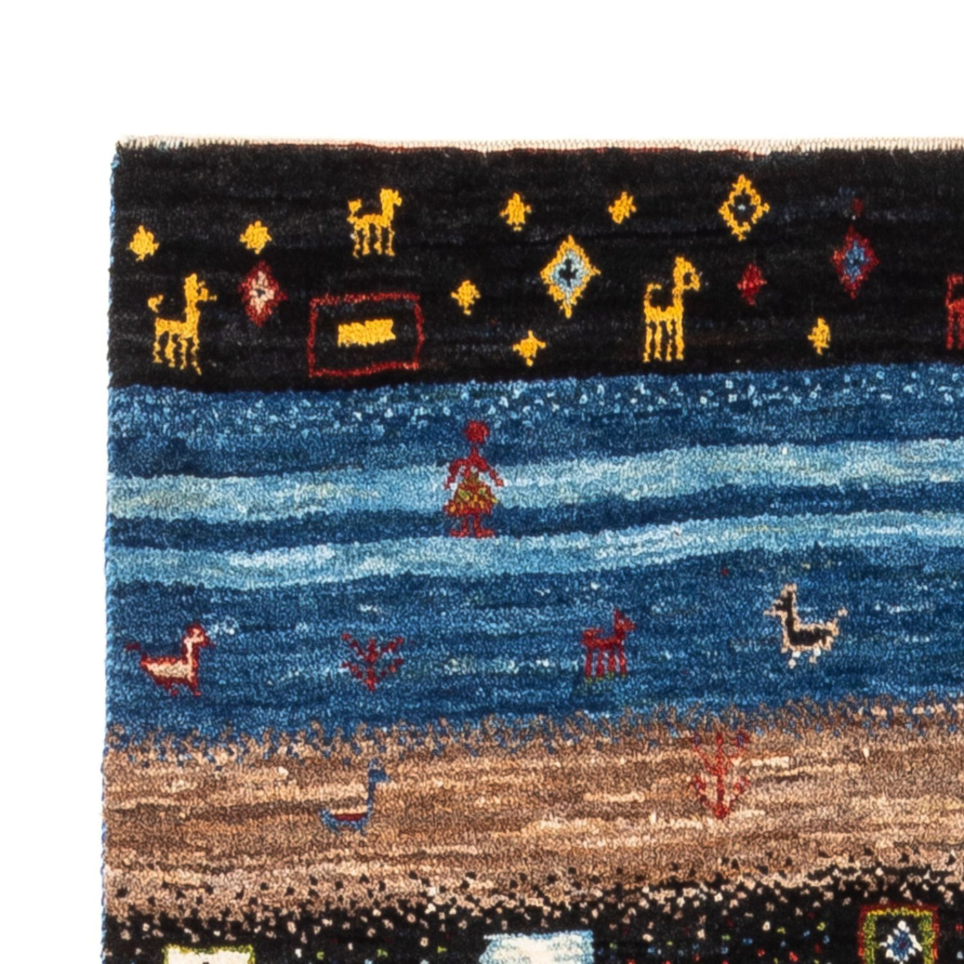 Loribaft Teppe 132x85cm - Perserteppich Wollteppich