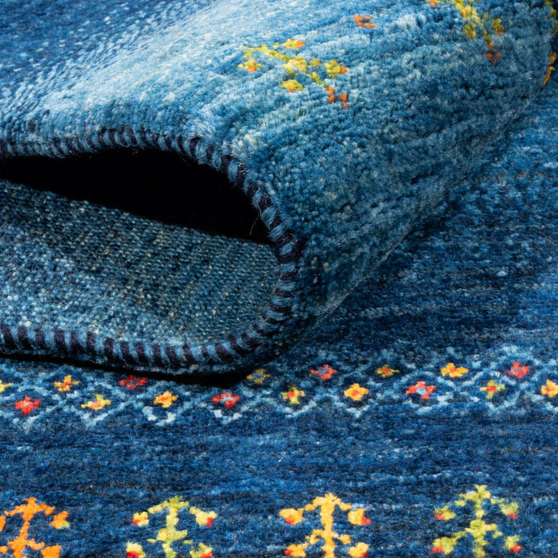 Gabbeh teppe - Loribaft persisk teppe - 207 x 157 cm - blå