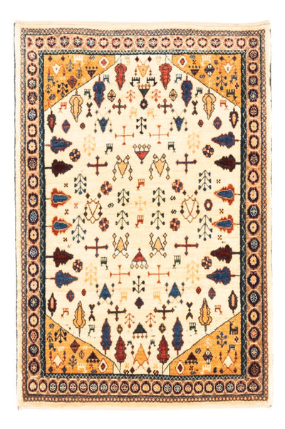 Persisk Gabbeh Teppe 92x132cm - Perserteppich Wollteppich