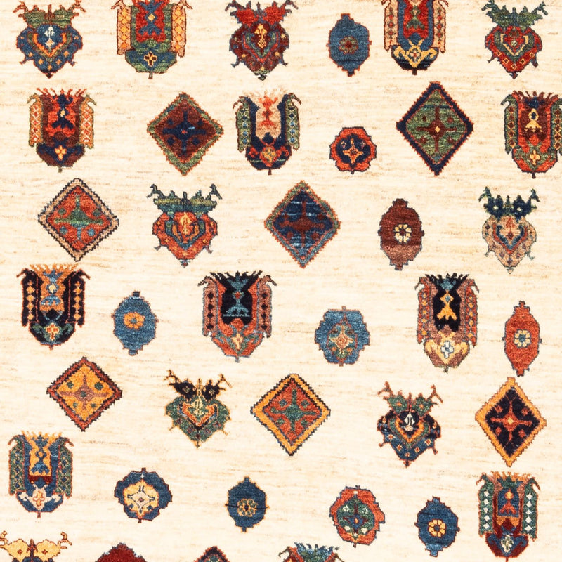Persisk Gabbeh Teppe 214x154cm - Perserteppich Wollteppich