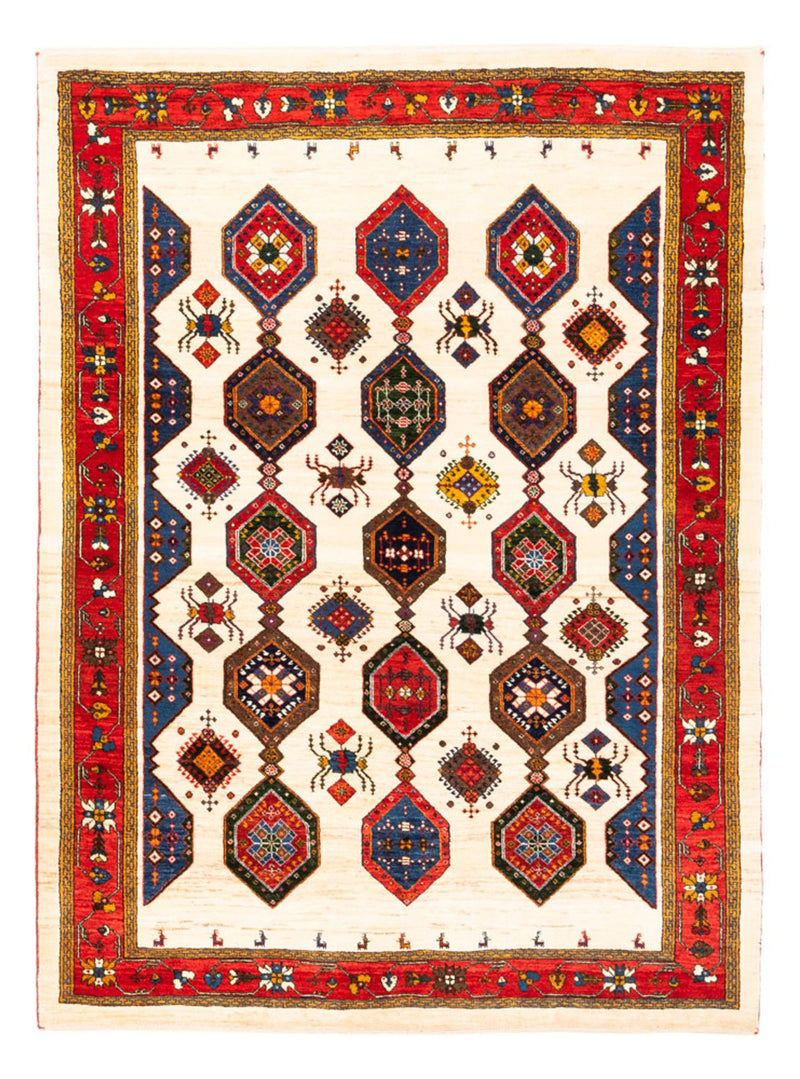 Persisk Gabbeh Teppe 153x205cm - Perserteppich Wollteppich