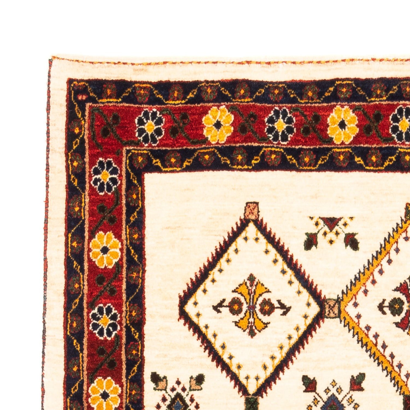 Persisk Gabbeh Teppe 155x114cm - Perserteppich Wollteppich