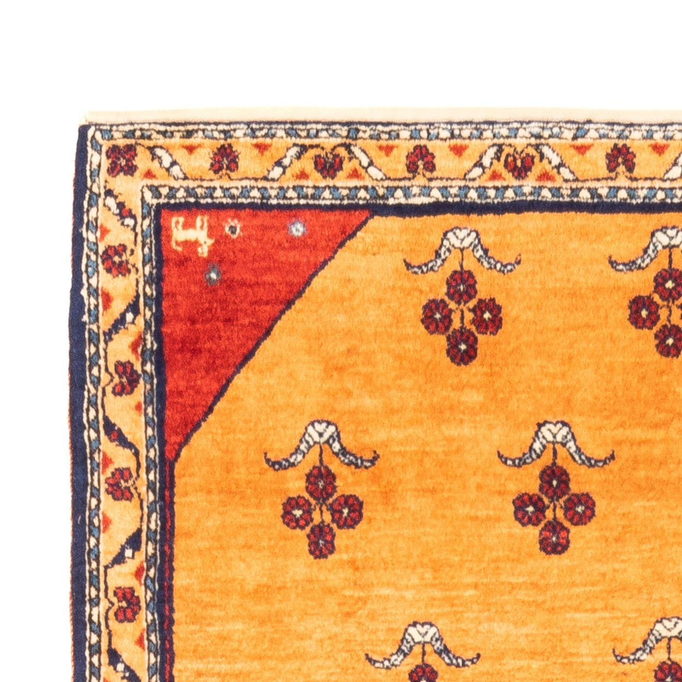 Gabbeh-teppe - persisk - 153 x 103 cm - gull