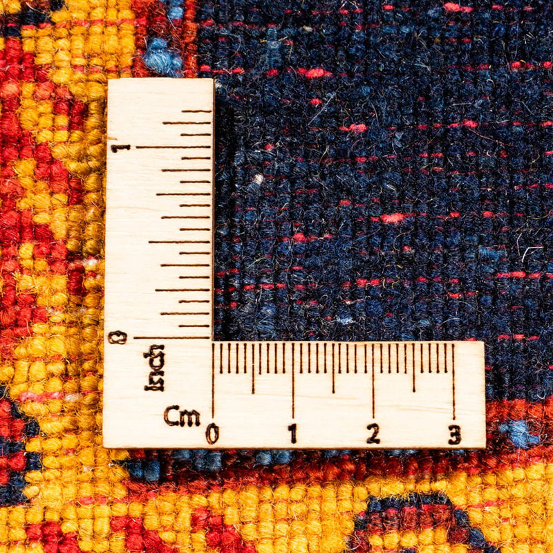 Løper Gabbeh-teppe - persisk - 253 x 84 cm - mørkeblå