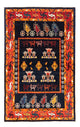 Persisk Gabbeh Teppe 160x108cm - Perserteppich Wollteppich