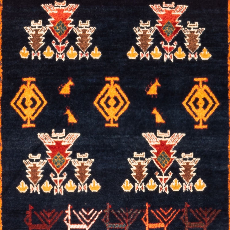 Persisk Gabbeh Teppe 160x108cm - Perserteppich Wollteppich