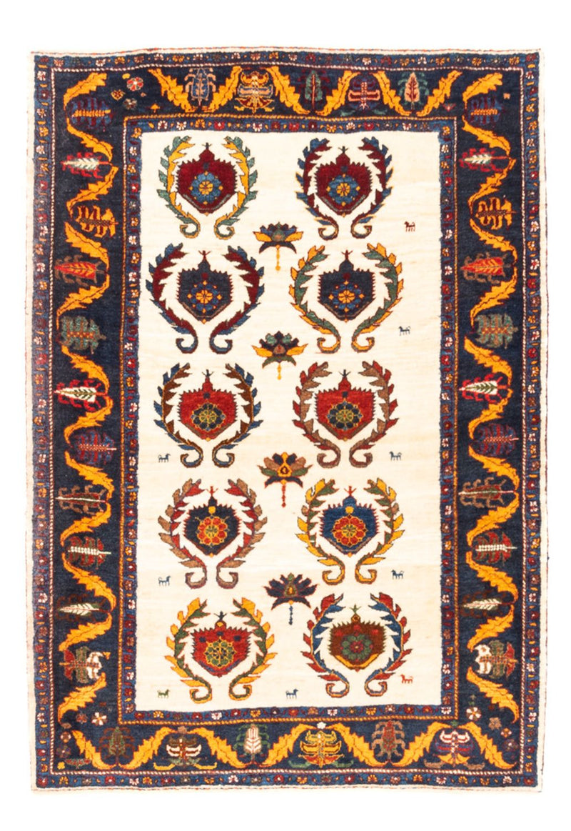Persisk Gabbeh Teppe 155x115cm - Perserteppich Wollteppich