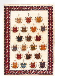 Persisk Gabbeh Teppe 105x140cm - Perserteppich Wollteppich – product image