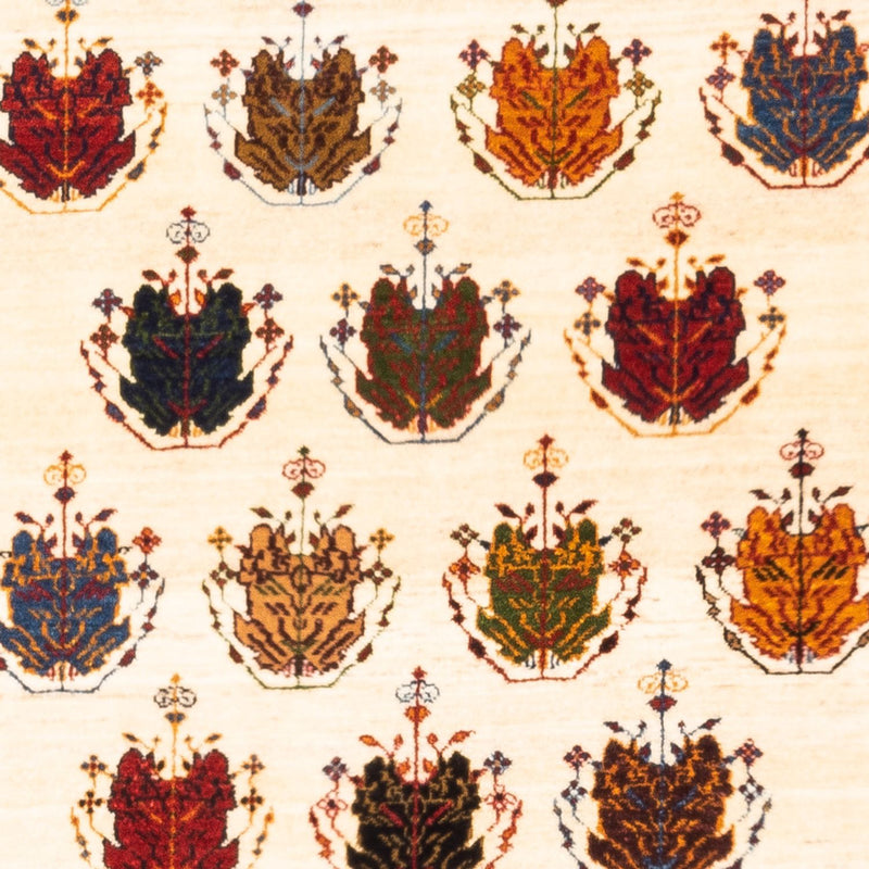Persisk Gabbeh Teppe 105x140cm - Perserteppich Wollteppich