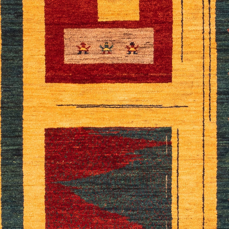 Persisk Gabbeh Teppe 80x198cm - Perserteppich Wollteppich