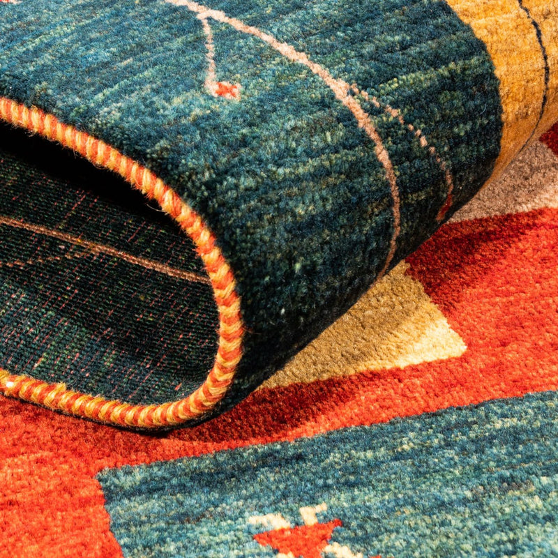 Persisk Gabbeh Teppe 80x198cm - Perserteppich Wollteppich