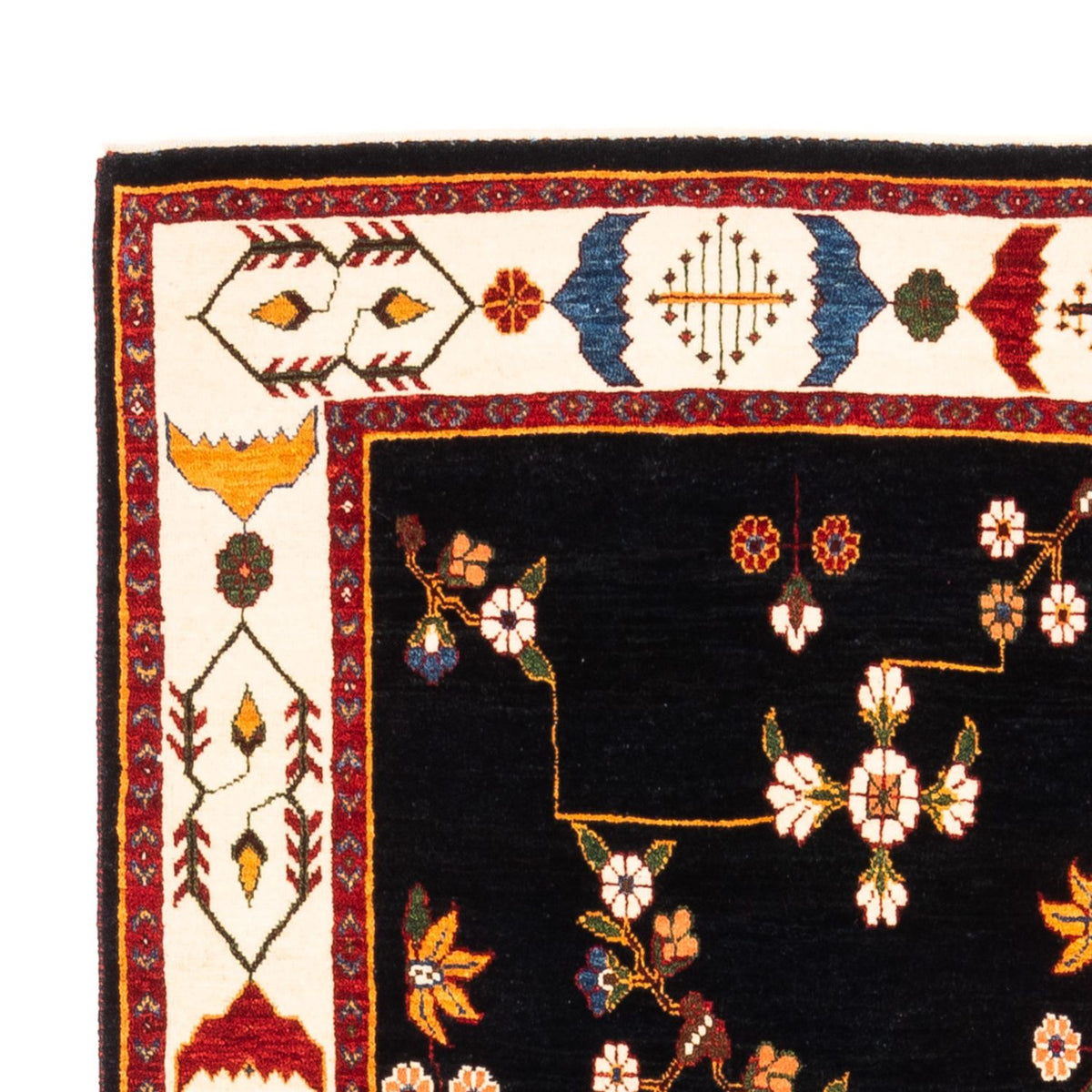 Persisk Gabbeh Teppe 122x180cm - Perserteppich Wollteppich