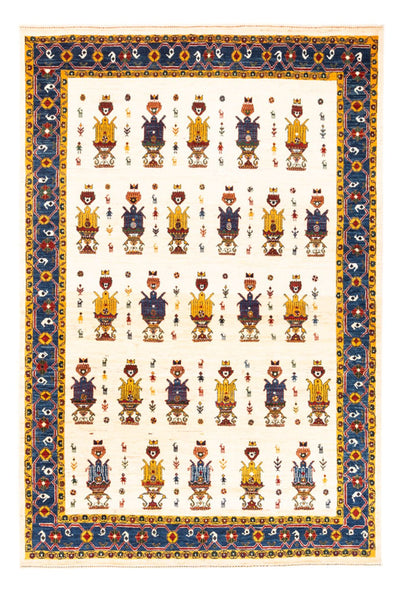 Persisk Gabbeh Teppe 154x221cm - Perserteppich Wollteppich