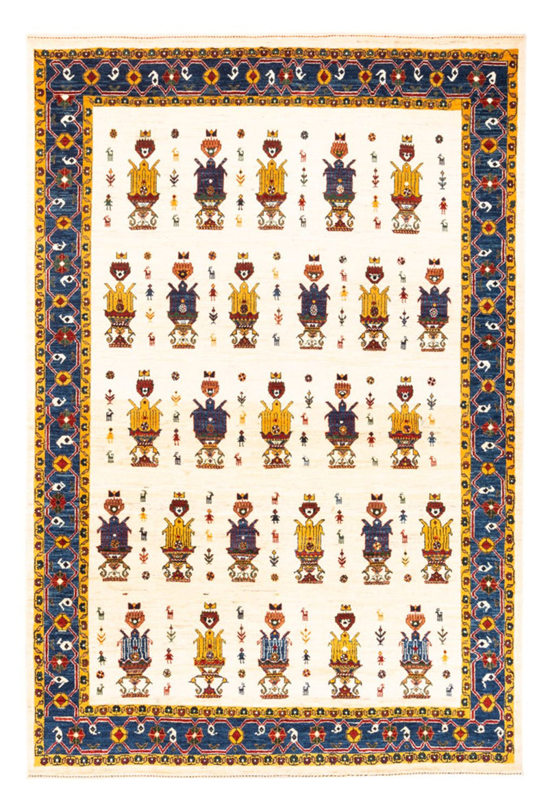 Persisk Gabbeh Teppe 221x154cm - Perserteppich Wollteppich