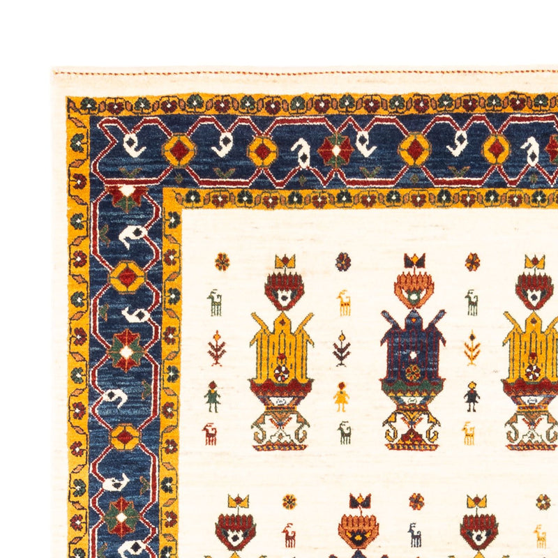 Persisk Gabbeh Teppe 221x154cm - Perserteppich Wollteppich