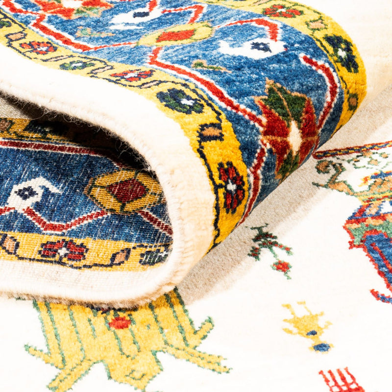 Persisk Gabbeh Teppe 221x154cm - Perserteppich Wollteppich