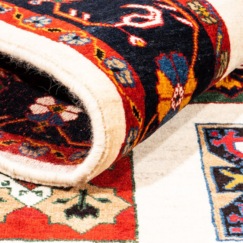 Gabbeh-teppe - persisk - 210 x 150 cm - beige