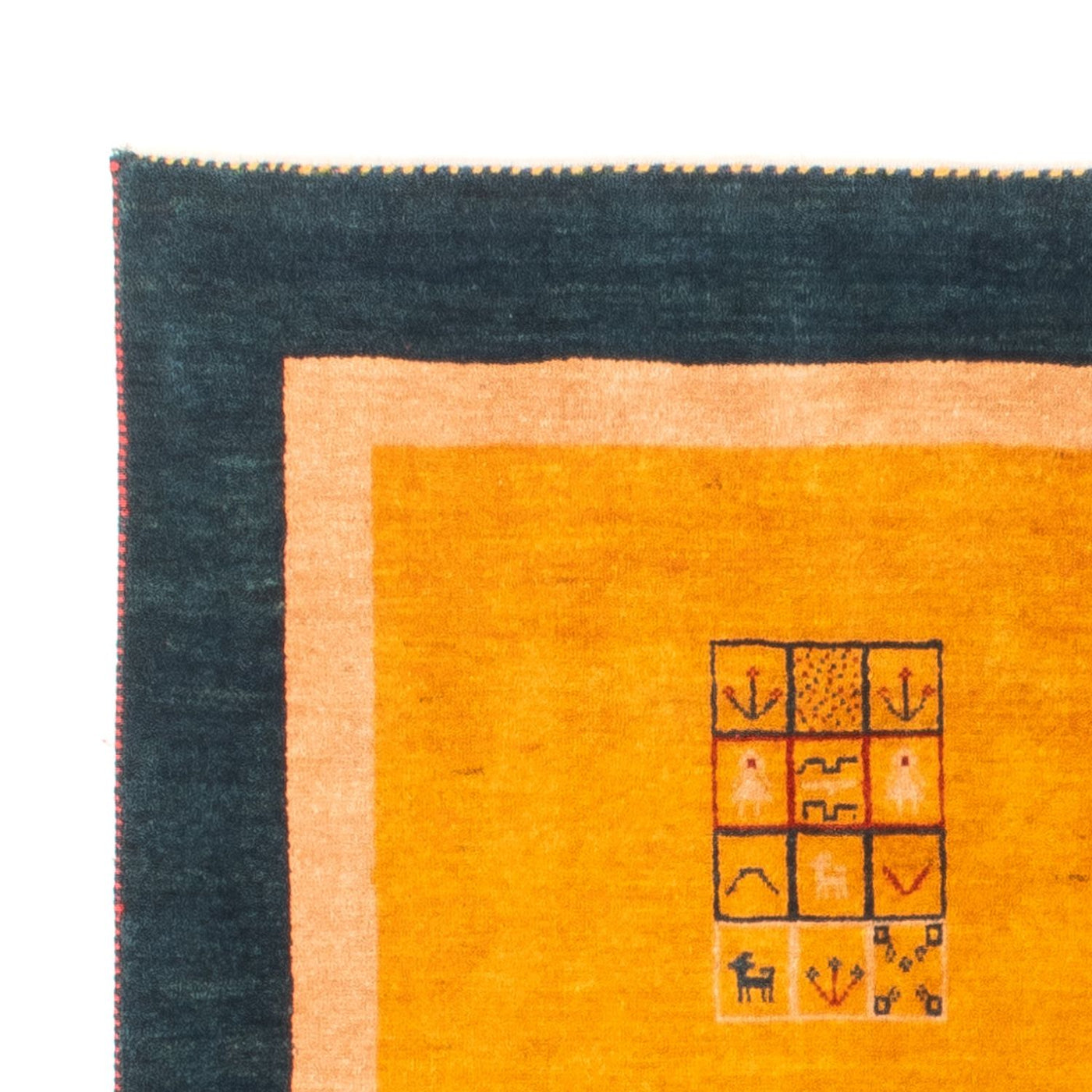 Persisk Gabbeh Teppe 155x108cm - Perserteppich Wollteppich