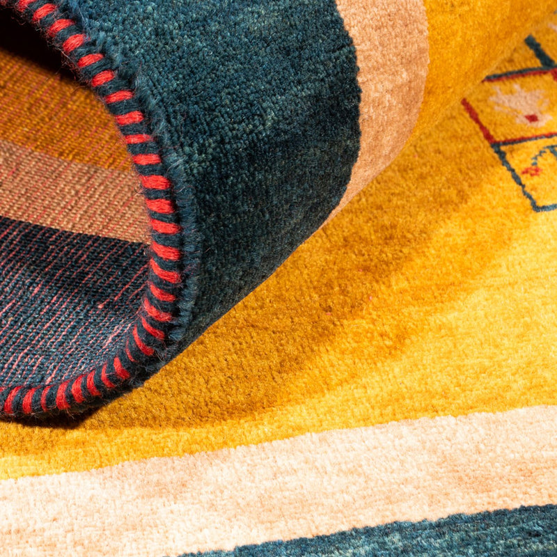 Persisk Gabbeh Teppe 155x108cm - Perserteppich Wollteppich