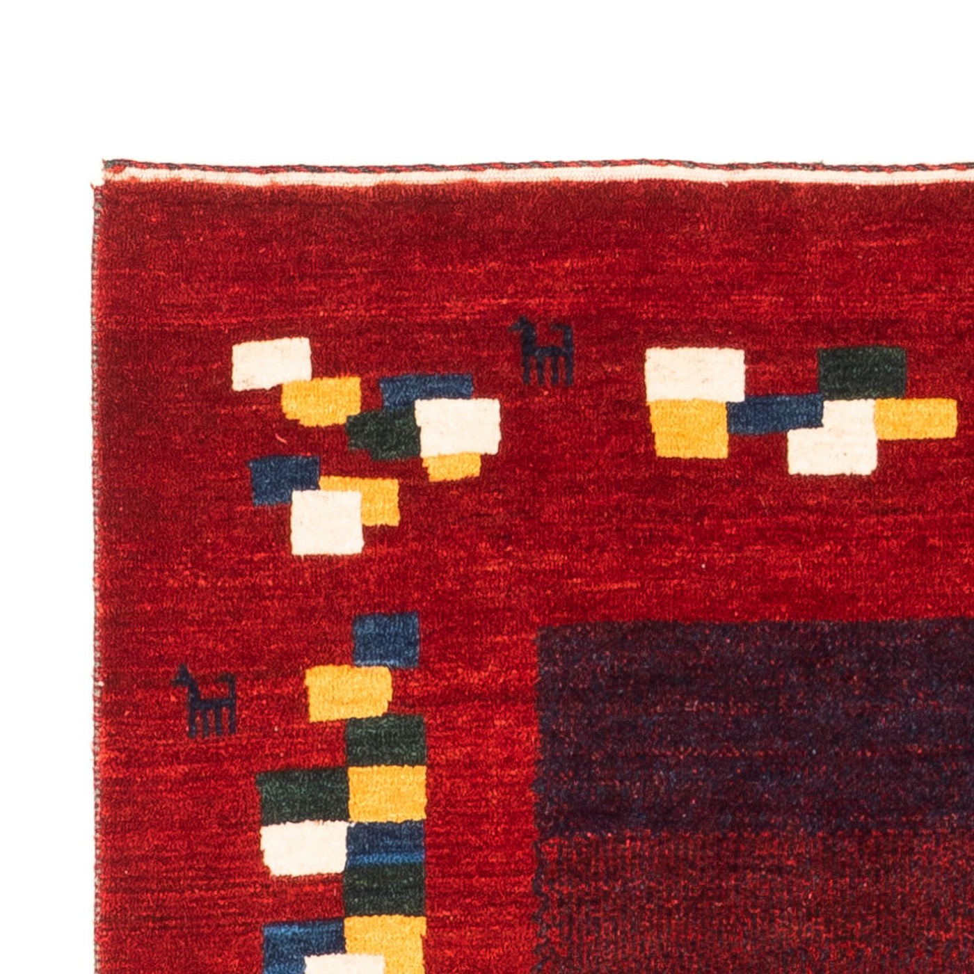 Persisk Gabbeh Teppe 200x85cm - Perserteppich Wollteppich