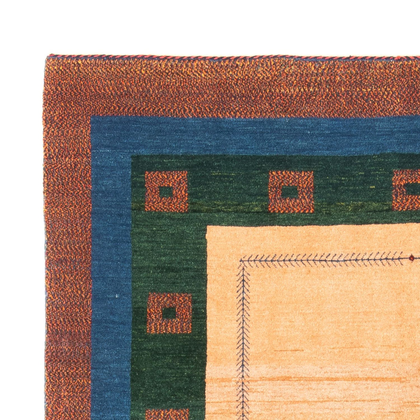 Persisk Gabbeh Teppe 204x152cm - Perserteppich Wollteppich