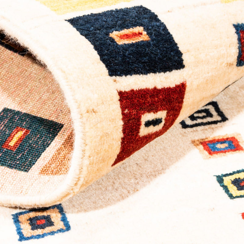 Persisk Gabbeh Teppe 195x81cm - Perserteppich Wollteppich