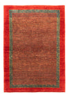Persisk Gabbeh Teppe 112x157cm - Perserteppich Wollteppich - Rektangulær / Brun / 112 x 157 cm Rektangulær