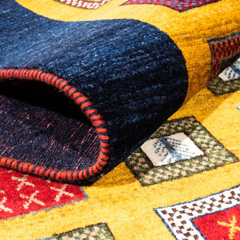 Persisk Gabbeh Teppe 195x150cm - Perserteppich Wollteppich