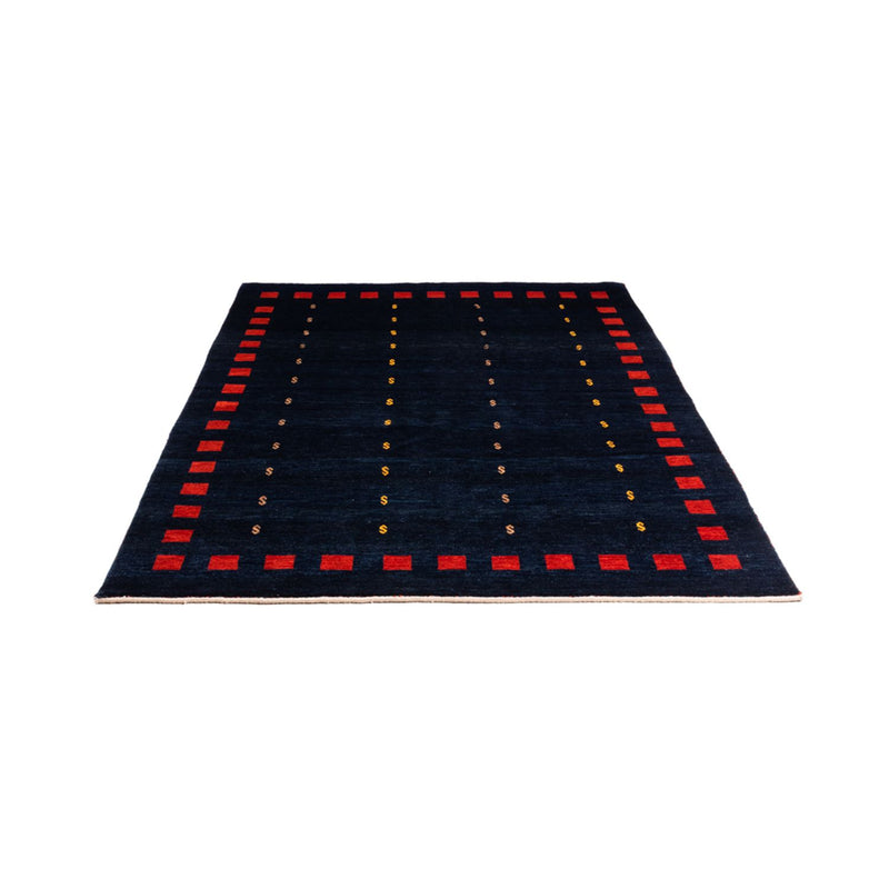 Gabbeh-teppe - persisk - 200 x 146 cm - mørkeblå