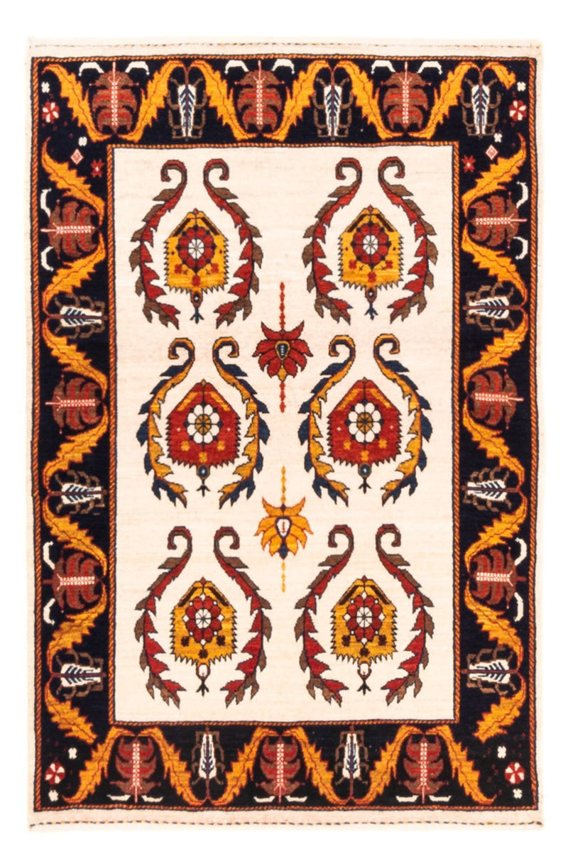 Persisk Gabbeh Teppe 126x86cm - Perserteppich Wollteppich