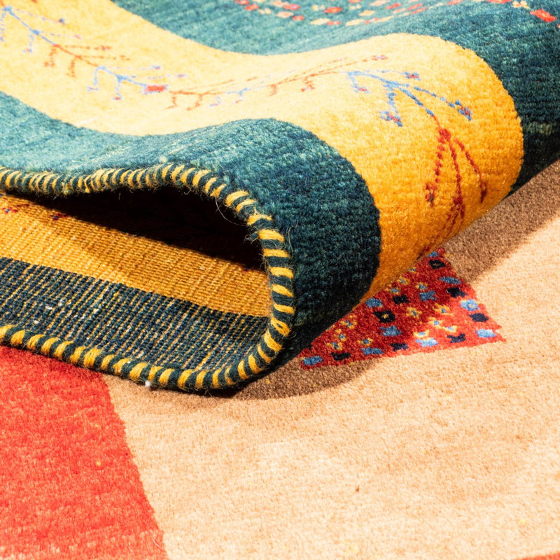 Persisk Gabbeh Teppe 197x155cm - Perserteppich Wollteppich