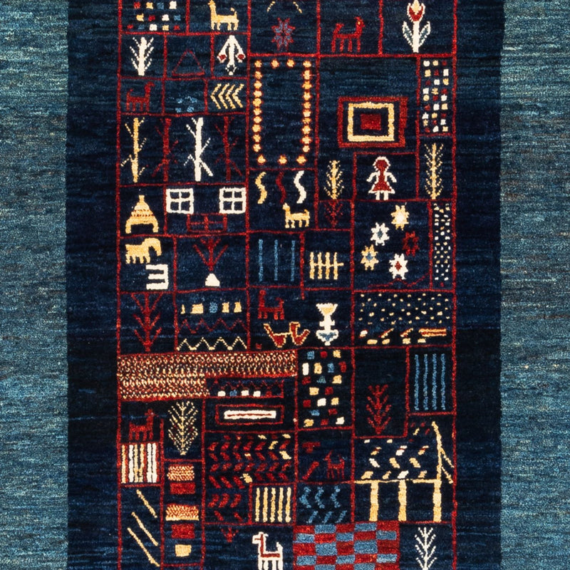 Persisk Gabbeh Teppe 173x124cm - Perserteppich Wollteppich