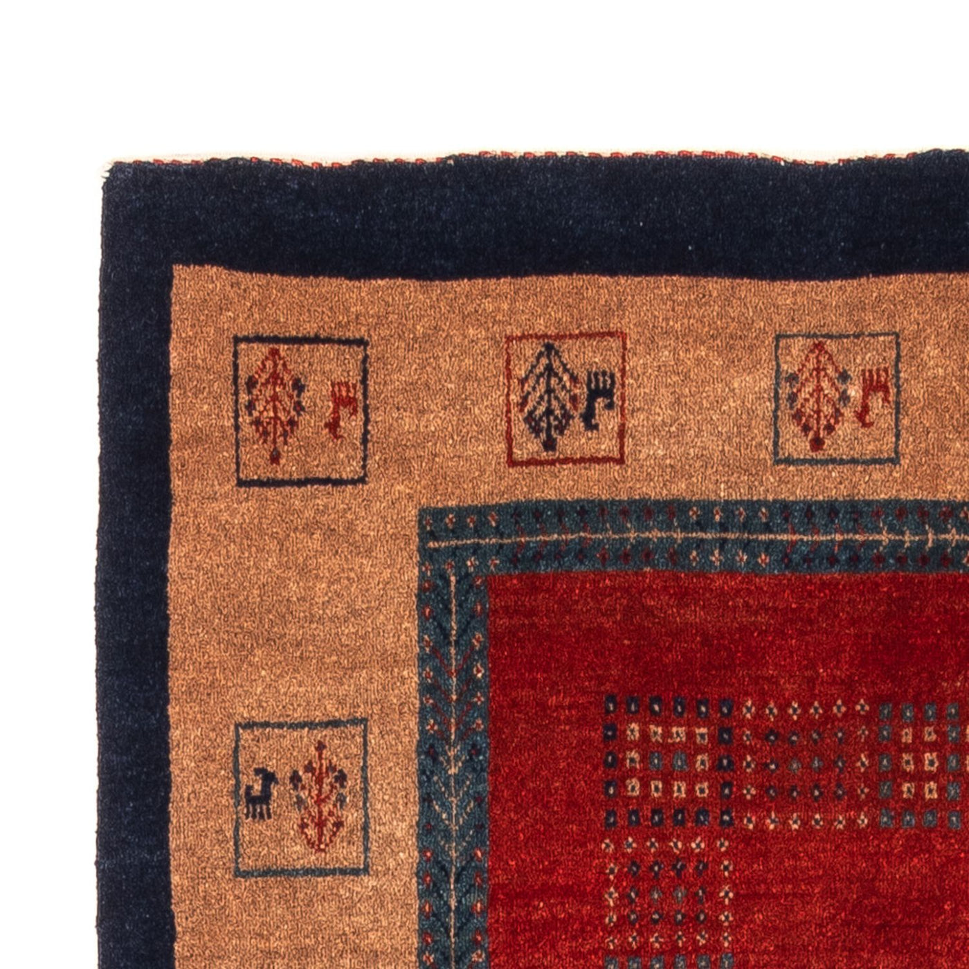 Persisk Gabbeh Teppe 158x109cm - Perserteppich Wollteppich