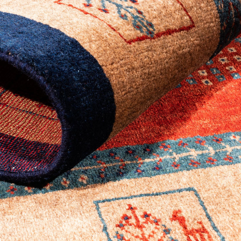 Persisk Gabbeh Teppe 158x109cm - Perserteppich Wollteppich